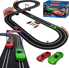 Slot Car Race Track Set Electric Powered Race Track Dual Racing Car Track Set
