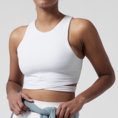 Athleta  White Conscious Cut Out Crop D-DD-Size XS-NWT