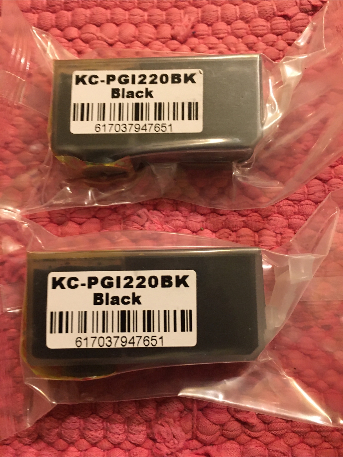 Black Ink Cartridges For Canon Printer KC-PGI220BK (2)-image