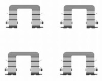 Hella 8DZ 355 204-131 ZubehöRsatz, Scheibenbremsbelag FüR Hyundai KIA