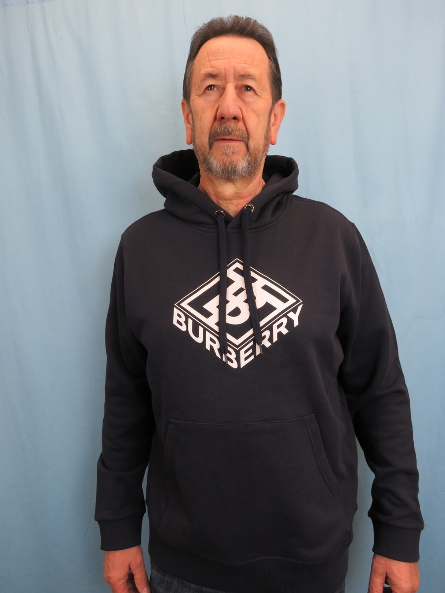 BURBERRY★素敵!ALBIAN GRAY COTTON TB LOGO PULLOVER HOODIE BURBERRY☆素敵!ALBIAN GRAY COTTON TB LOGO PULLOVER HOODIE
