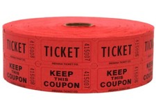 Raffle Tickets Double Stub Split the Pot 50/50 Carnival Fund Raiser Events