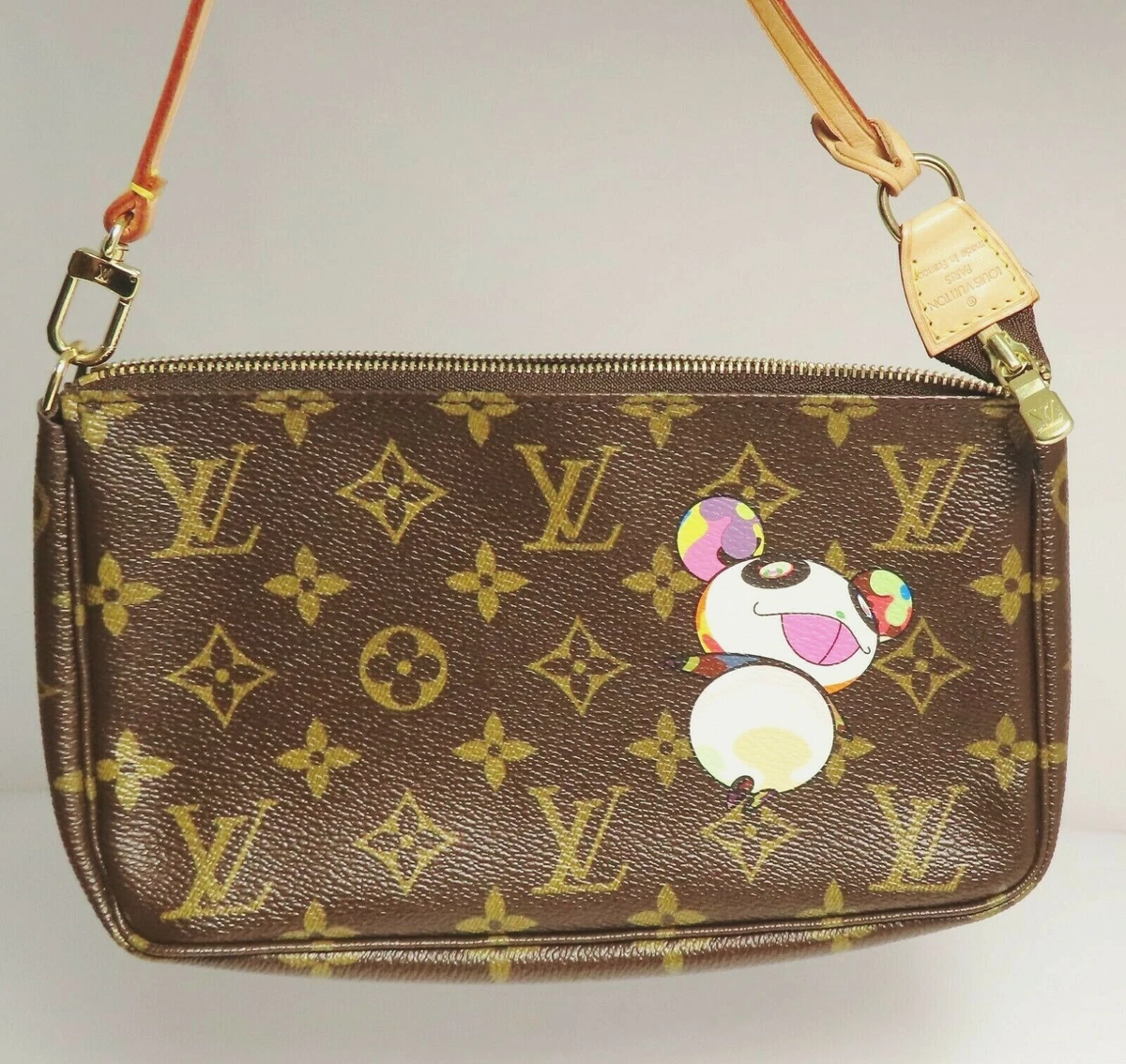 Louis Vuitton Pochette Monogram Panda Pouch Takashi Murakami