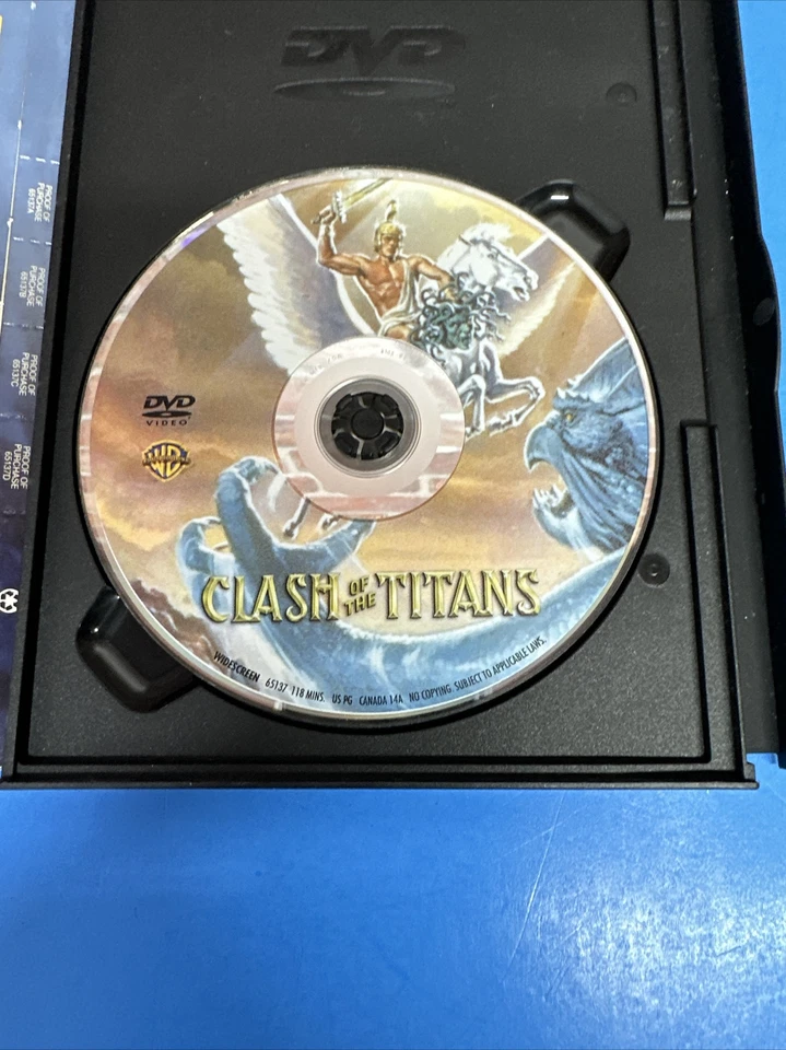 Clash of the Titans DVD 1981 Snapcase Widescreen Harry Hamlin Foto 4 de 4