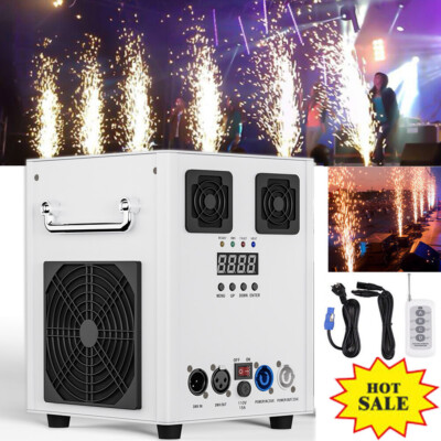 750W LED Cold Spark Machine Sparkular Funkenmaschine DMX Feuerwerk Hochzeit Show