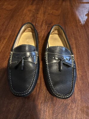 Donald J Pliner VEEP Tassel Loafers 11 Black Mens Leather Driving Shoes Slip On LORIEL at Donald Pliner main image 4