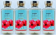 4 Bath Body Works POPPY Body Wash Shower Gel 10 oz
