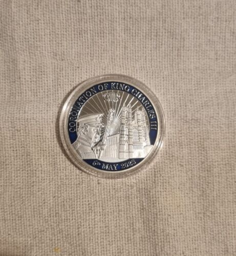 Commemorative coin Coronation of King Charles III new mint in capsule