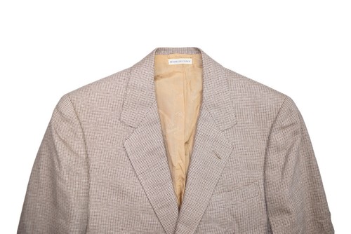 Abrigo Blazer Abrigo Deportivo Brioni Para Hombre 40 Beige Mezcla Lana Hecho en Italia - Imagen 4 de 12