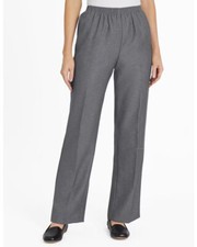 Blair Women's Pull On Elastic Waist Pants Gray Women's Size 10 PT New
