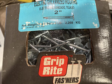 Grip-Rite 2-in Smooth Shank Electro-Galvanized Roofing Nails, 5