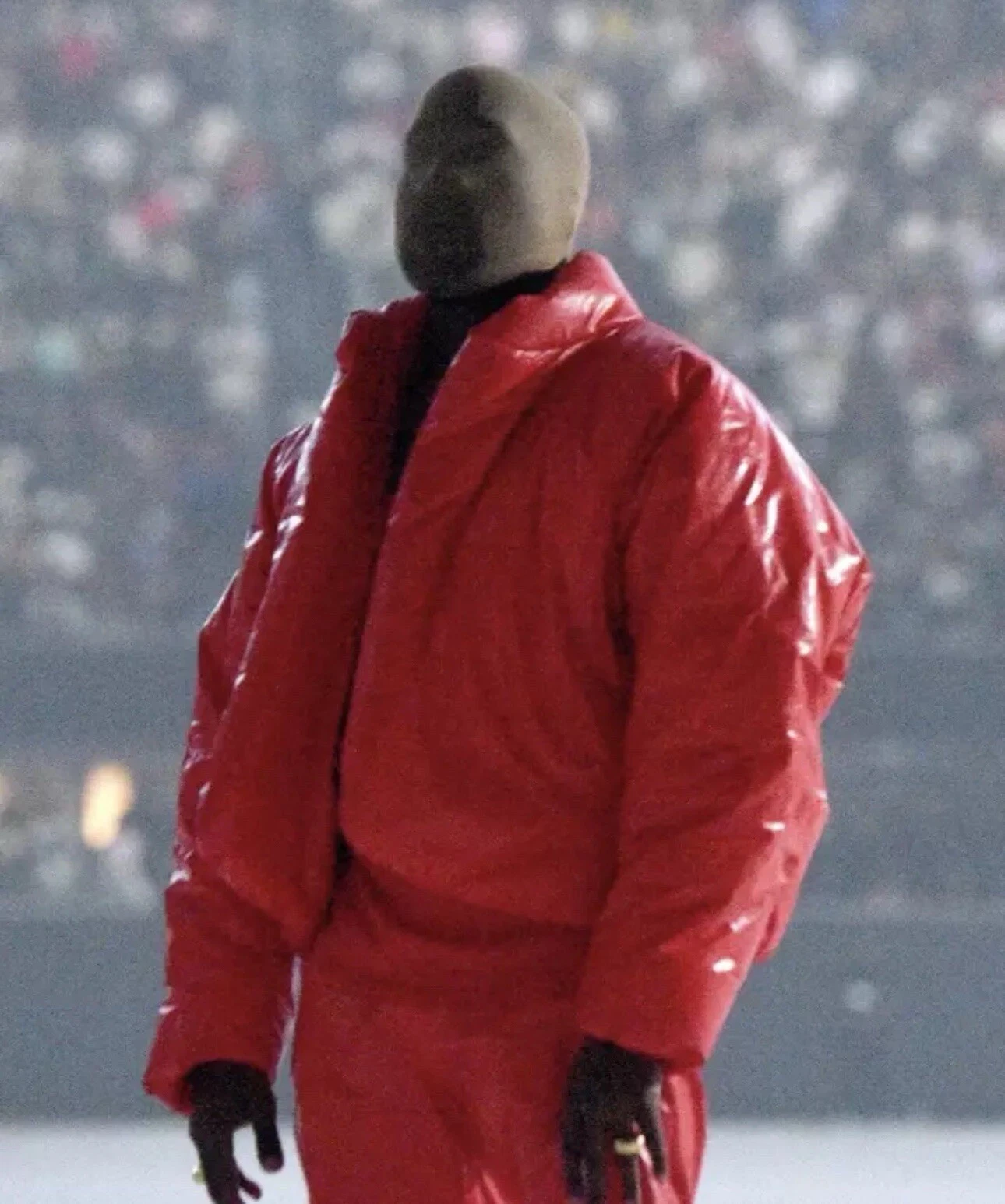 YEEZY Giacca GAP Balenciaga Tonda Rossa Uomo Grande Tampone FW21 Kanye West YZY