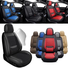 For Lexus Leather Car Seat Covers Front Rear Cushion Pad Mat 5-Seats Full Set