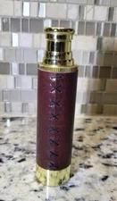 Vintage 5-1/2" Brass Collapsable Pocket Telescope 