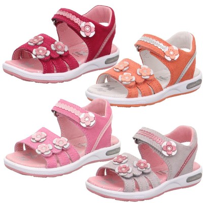 SUPERFIT EMILY Kinder Mädchen Sandale Leder Mod.00133 Klett Blumen Gr.24-35