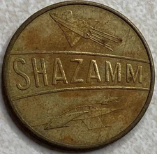 Shazamm space ship Slot Game Play Arcade Token T7261