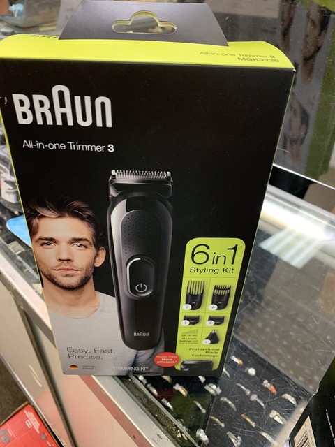 braun beard & hair dry trimmer mgk3220