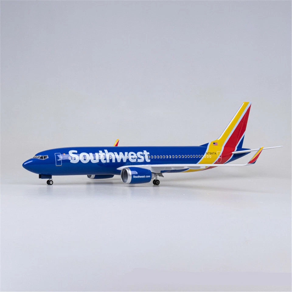 1/85 Southwest Airlines Boeing 737 Passenger Airplane Aircraft Model Gift N7847A - Image 4 of 4