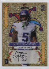 2023 5 Card Draw Stacked Deck Joker Gold Mojo Foil 1/1 Mekhi Becton Auto 1g57