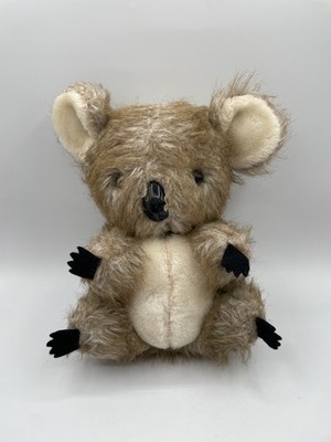 Dakin Inc Koala Bear Plush Vintage Hairy Furry 12'' Beige Brown 1980s Japan