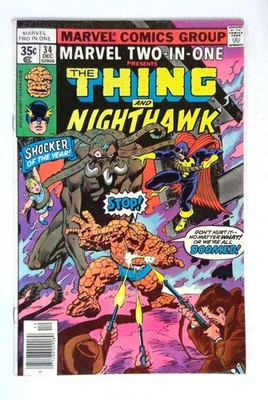 Marvel Two-In-One #34 Nighthawk Shocker Marvel (1978) VG