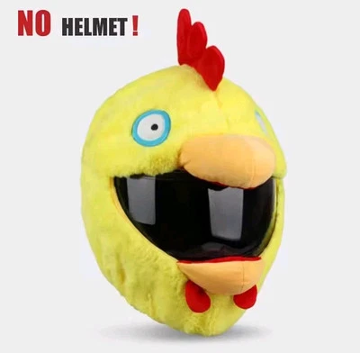 CAF MOTORCYCLE FUNNY HEEDS CRAZY CRASH HELMET COVER MOTORBIKE EASTER COCKEREL