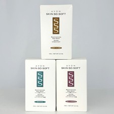 2003 Avon Skin So Soft Moisturizing Bar Soap Set Original Soft Sensual Light