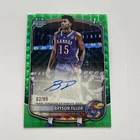 2025-26 Bowman Chrome Prospect Bryson Tiller 1st Green Geometric Auto /99 Kansas