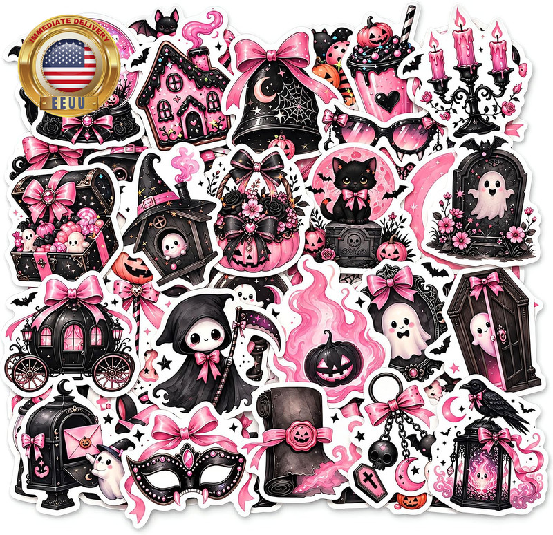 Halloween Stickers Bulk, Halloween Party Gifts, Decorations, and Supplies