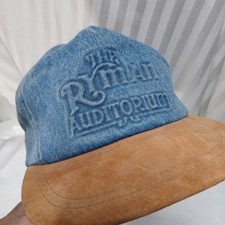 Vintage Ryman Auditorium Leather Blue Jeans Southern Hat New Made In Usa H1