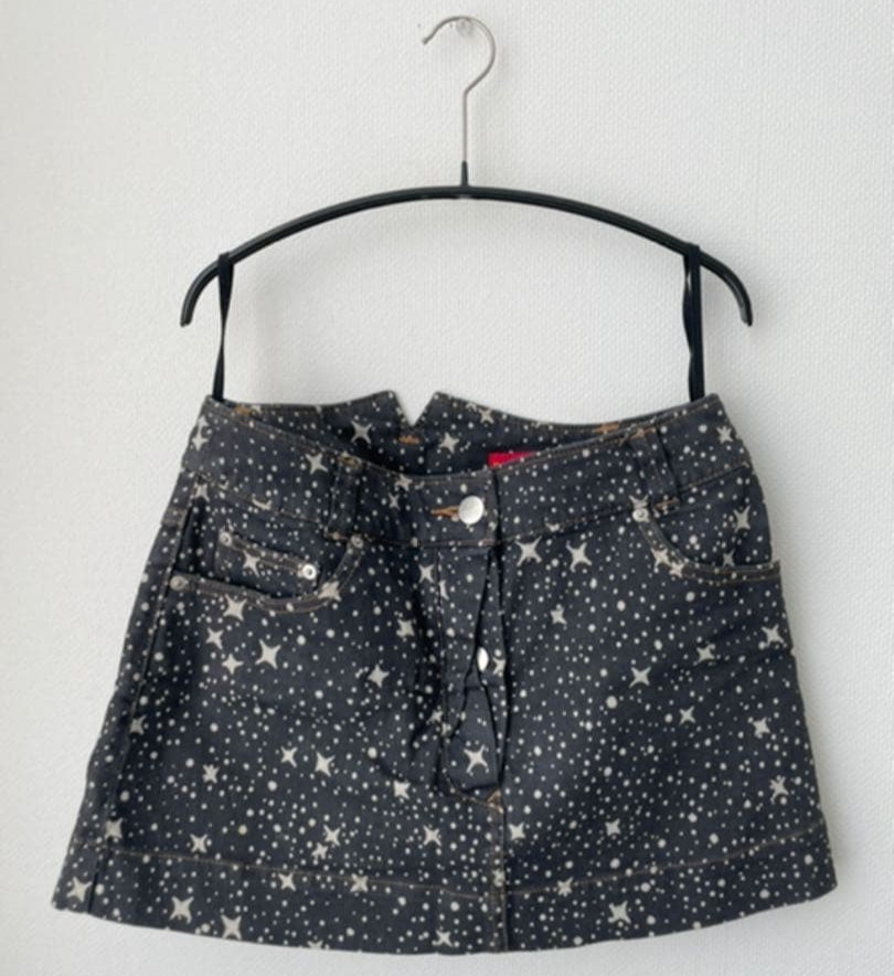 Vivienne Westwood Denim Mini Skirt Vintage Milky Way Collection Size M