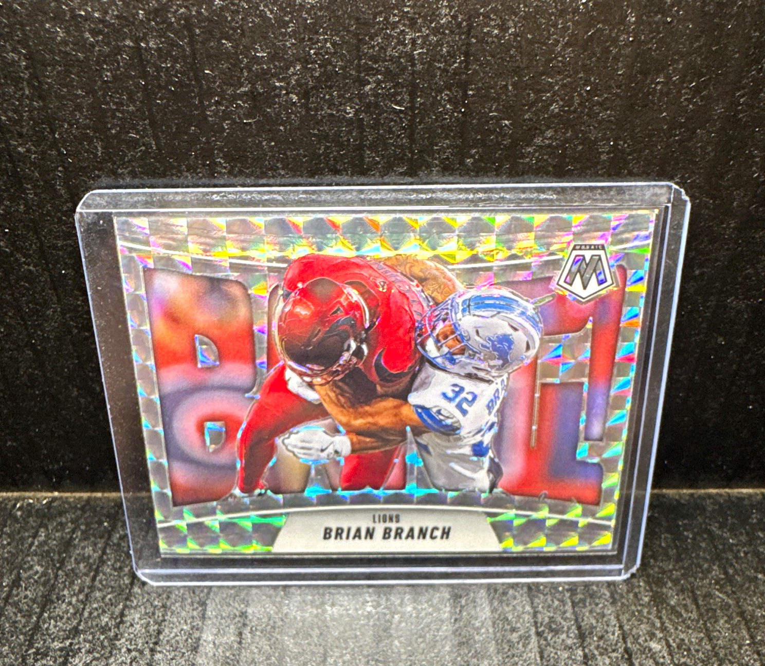 Panini 2023 Mosaic Big! Insert Brian Branch #13 Detroit Lions