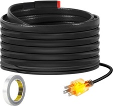 12FT Heat Tape for Water Pipes Freeze Protection 7W/FT 110V Water Pipe Heat Cabl
