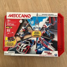 Meccano Makers Toolbox 437 Parts STEAM Toy Bu...