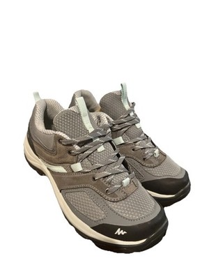 Decathlon Quechua Women's MH100 Pewter Hiking Sneakers, Size 7.5 M Outdoor