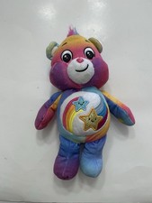 Care Bears DARE TO CARE Rainbow Star Bear Plush 9  Stuffed Animal Basic Fun