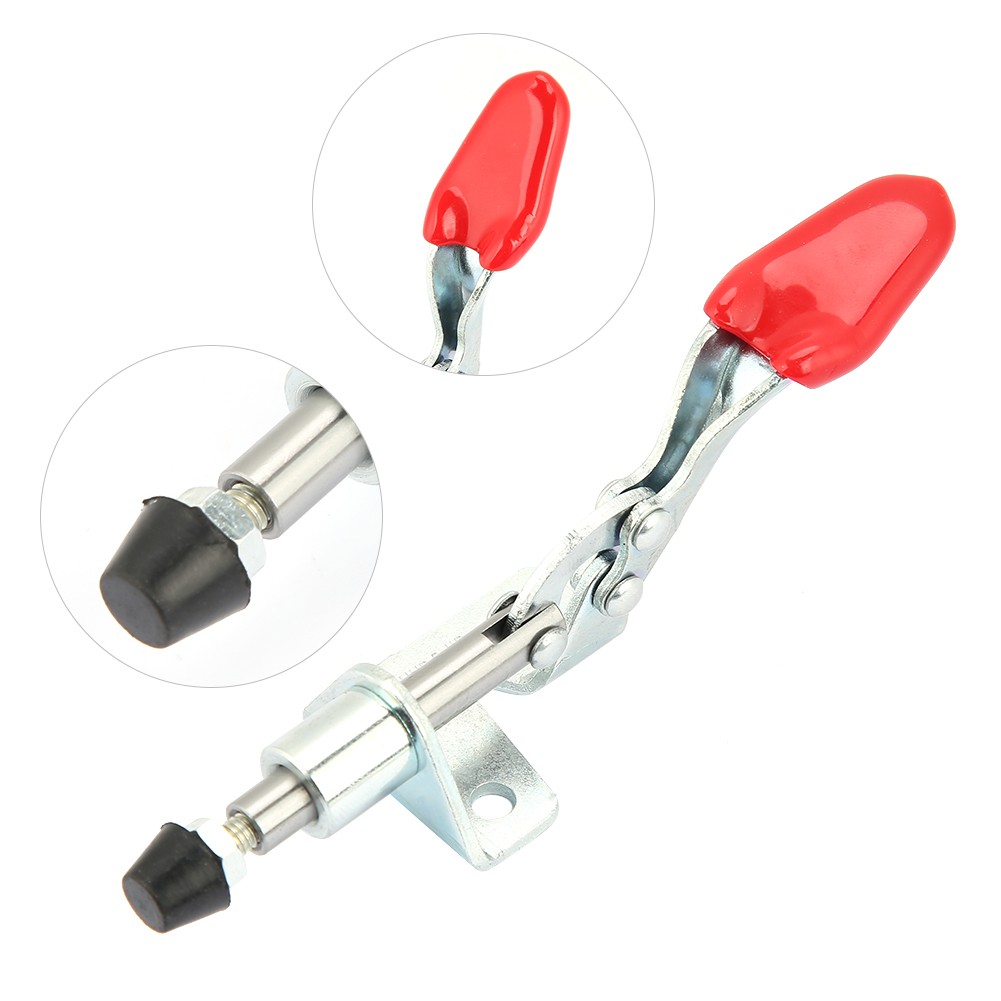 2Pcs Iron Galvanized Quick Fixed Push Pull Type Vertical Toggle Clamp♡