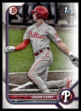Logan Cerny 2022 Bowman Prospects #BP120 Philadelphia Phillies 27957 Baseball