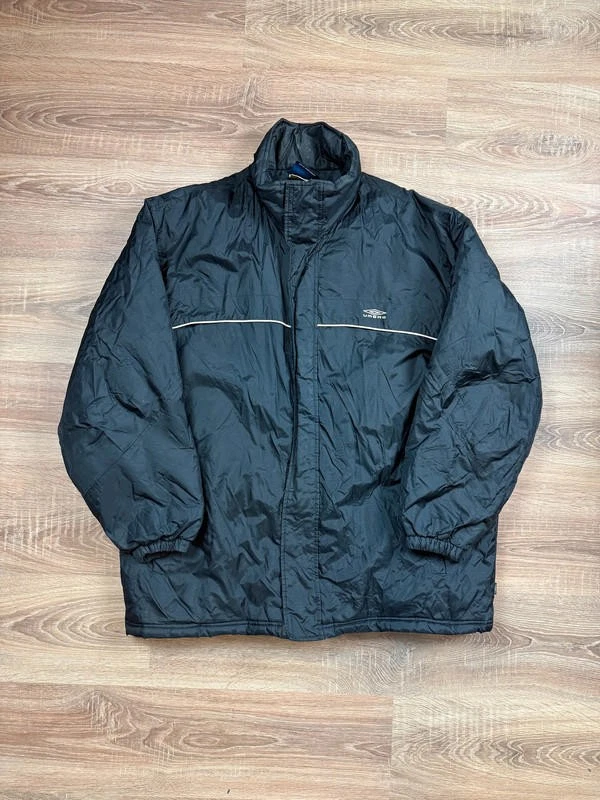 Vintage 00s Black Umbro Puffer Jacket (L)