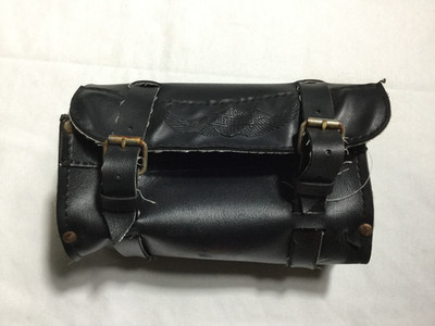 Harley Davidson Leather Tool Bag Roll Straps Chopper Panhead Shovelhead