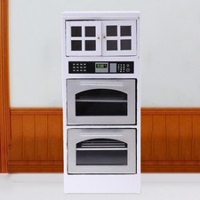 1/12 Cocina Microondas Horno Gabinete Fingir Cocina Juguete Decorativo Hágalo Usted Mismo Accesorio
