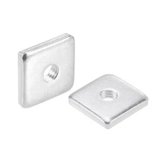 10pcs Square Nuts M8x25mmx5mm Zinc-Plated Metric Coarse Thread Assortment Kit