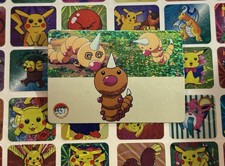 Adesivo Pokemon Pikachu Vintage Pocket Monsters Vending HOLO Prisma 1998 Bandai