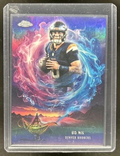 2025 Topps Chrome Bo Nix Base (RAW)
