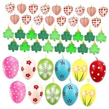 36 Pieces Valentine's Day Heart  St Patrick's Day Shamrock  Easter Egg