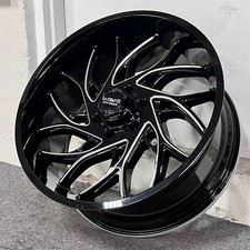 22 Ipw 922 Gloss Black Milled Wheels Rims Fits Toyota 4runner 6x139.7 22 Ipw 922 Gloss Black Milled Wheels Rims Fits Toyota 4runner 6x139.7