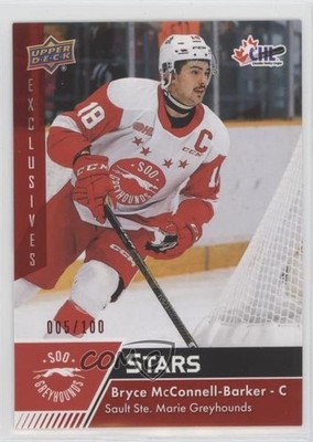 2022-23 Upper Deck CHL Stars Exclusives 5/100 Bryce McConnell-Barker #334 16uw