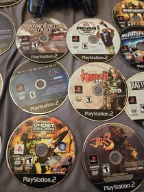 Sony PlayStation 2 Console Bundle With 18 Games Controller & Memory Card TESTED!