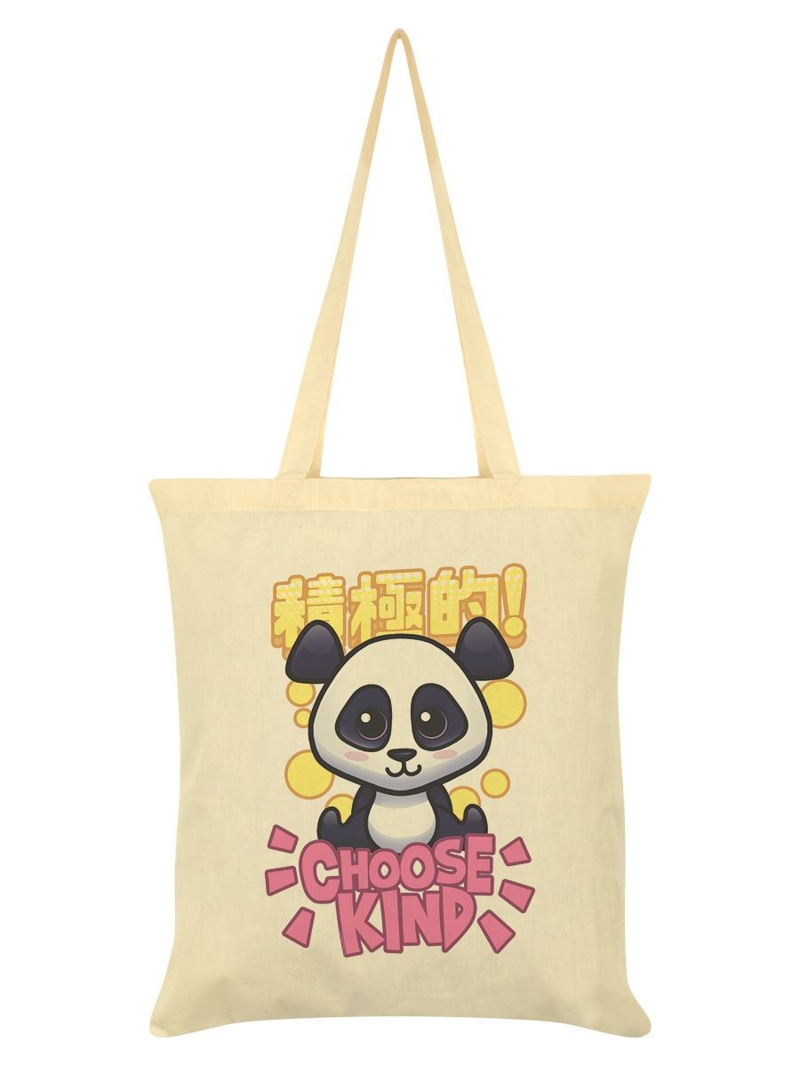 Handa Panda Tote Bag Choose Kind Cream 38x42cm