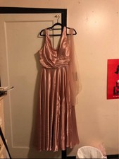 4XL Rose gold pink dress